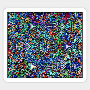 Colorful Dragon Scale Pattern Sticker